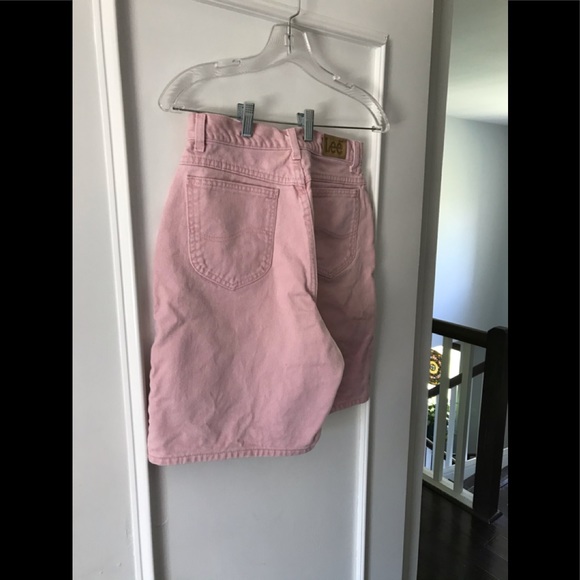 Lee Vintage Mom Bermuda Shorts Pastel Pink RARE! - Picture 11 of 14